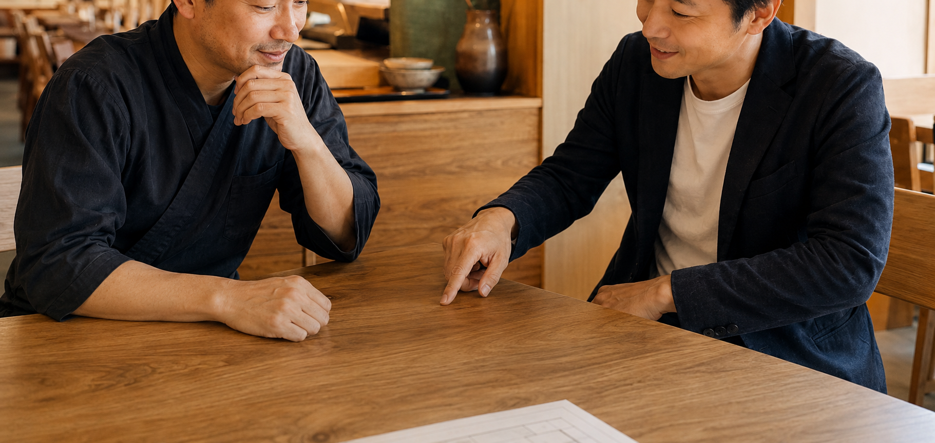 相談内容を確認し支援計画を整理する様子